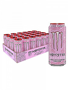 Monster  Ultra  strawberryZero Sugar 24/16 oz