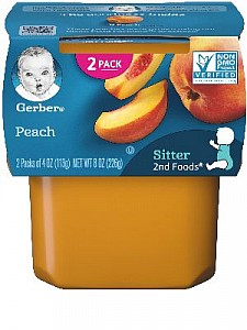 Gerber Peach 8(2x4oz)