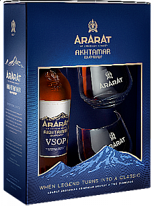 Ararat-Akthamar VSOP 10Yr Brandy 750ml Gift Set