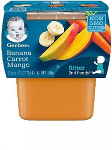 Gerber Banana Carrot Mango 8(2x4oz)