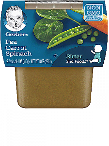 Gerber Pea Carrot Spinach 8(2x4oz)