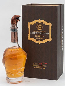 Oceano Azul Serpente D'ORO Anejo Tequila 50% ALC.