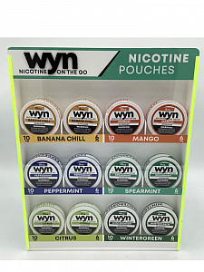 WYN NICOTINE POUCHES display  12/5cans