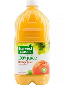 Harvest Classic Orange Juice 8/64oz