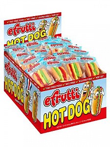 E.Frutti Hot Dog Gummi Candy 60ct