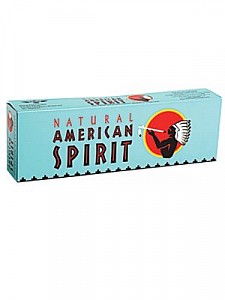 American Spirit Light Blue Box