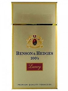 Benson & Hedges Luxury Gold 100s