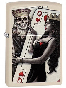 Zippo Skull King Queen Beauty Lighter 29.95