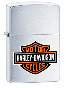 Zippo Harley Davidson Logo Silver Lighter