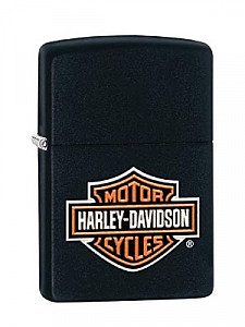 Harley Davidson Logo Black Zippo Lighter