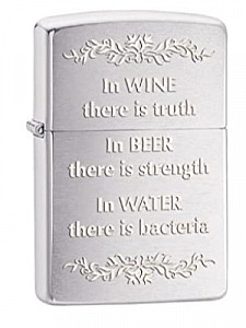 In Wine There Is Truth Zippo Lighter 23.95