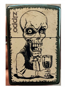 Skeleton Bartender Zippo Lighter 34.95