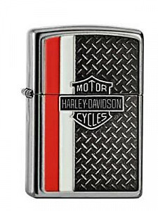 Harley Davidson Diamond Plate Zippo Lighter