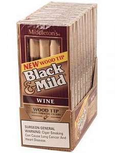 Black & Mild Wood Tip Wine 10/5pk