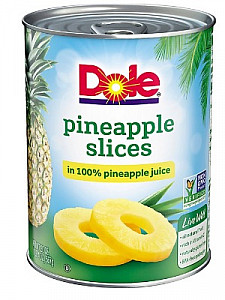 Dole Pineapple Slice in juice 12/20oz