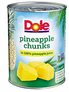 Dole Pineapple chunks in juice 12/20oz
