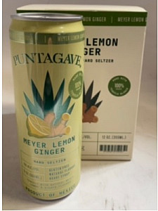 Puntagave Lemon Ginger Tequila Seltzer 4-6-12 oz