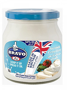 Bravo spreadable cream cheese low salt 6/500g